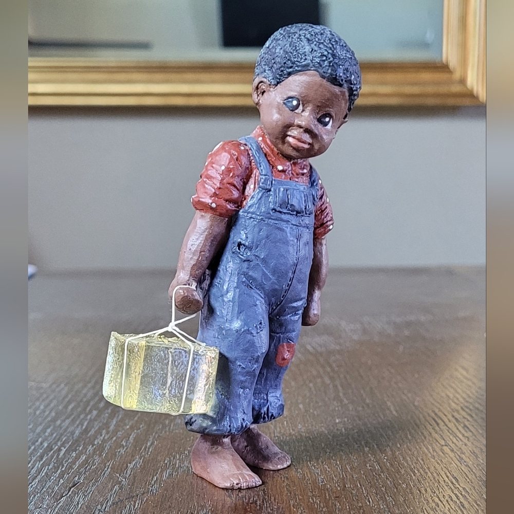 Rare Vintage 1988 All God's Children Jessie figurine with ice block and no base.